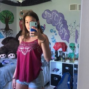 Pink Abercrombie blouse